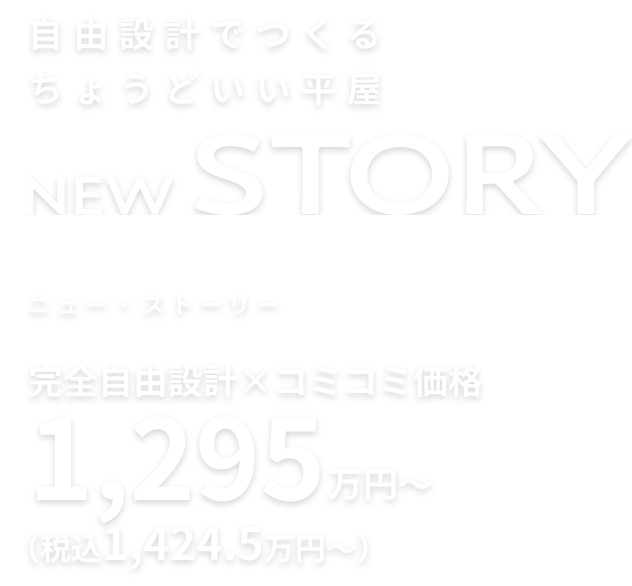 自由設計でつくる ちょうどいい平屋 NEW STORY