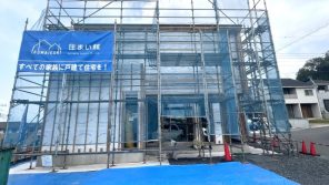 砥上街角モデルハウス施工現場見学会開毎日催中