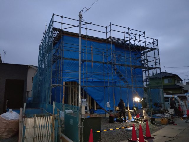 祝上棟　おめでとうございます。